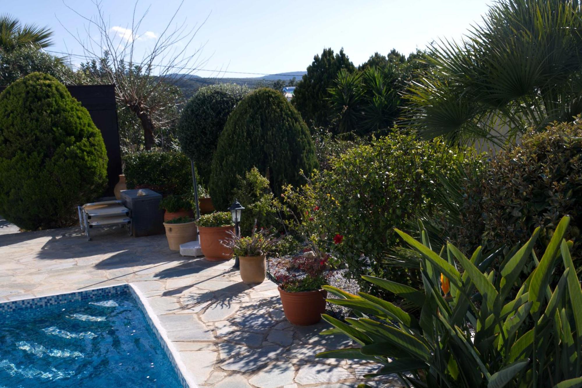 Gemuetliche Villa Mailin Priv. Pool Schoene Aussicht Skouloúfia Exterior foto